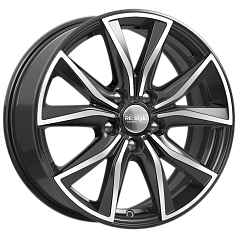 Диск R17 5x114,3 7J ET51 D67,1 К&К КС867 (ZV Tucson) алмаз чёрный 