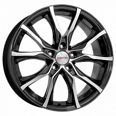 Диск R17 5x108 7,5J ET50 D63,35 К&К Твист (КС697M) алмаз чёрный 