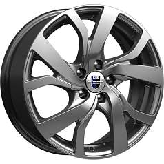 Диск R16 5x110 6,5J ET51 D67,1 K&K Палермо (КС607) дарк платинум