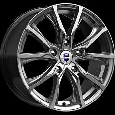 Диск R17 5x100 7,5J ET36 57,1 K&K Твист-оригинал (КС697) дарк платинум 