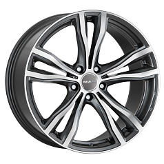 Диск R19 5x120 9J ET18 D74,1 MAK X-Mode Gunmetal Mirror Face 