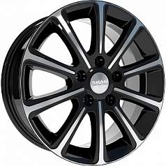 Диск R16 5x114,3 6,5J ET40 D67,1 Скад Милан черный барxат