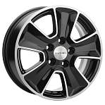 R16 5x114,3 6,5J ET43 D67,1 Khomen KHW1601 (ZV 16_Sonata) Black-FP