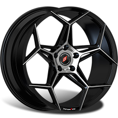 Диск R19 5x112 9,5J ET42 D66,6 Inforged IFG40 Black Machined сфера