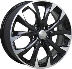 Диск R17 5x112 7J ET54 D57,1 K&K КС740 (ZV 17_Jetta/Golf) алмаз черный