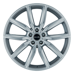 Диск R19 5x112 9,5J ET39 D66,6 MAK Allianz Silver 