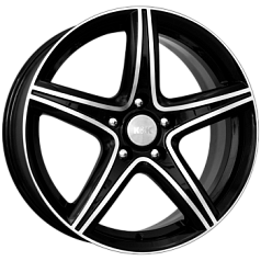Диск R17 5x114,3 7,5J ET45 D66,1 K&K Барракуда (КС567) алмаз черный