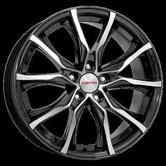 Диск R17 5x112 7,5J ET45 D66,6 K&K Твист (КС697M) алмаз чёрный