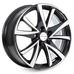 Диск R17 5x100 7J ET48 D56,1 Rapid Игуана-оригинал (КС590) Алмаз черный