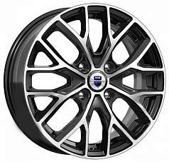 Диск R16 4x100 6J ET50 D60,1 Rapid Лилиом-ориг, (КС891) алмаз черный