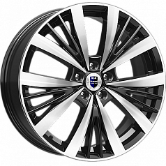 Диск R19 5x120 7,5J ET35 72,6 K&K Марвел (КС881) алмаз черный SK