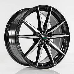 Диск R18 5x114,3 7,5J ET37 D66,6 Megami MGM-40 BKF