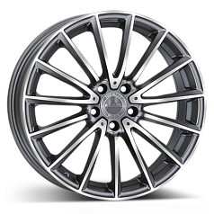 Диск R17 5x112 7,5J ET45 D66,6 MAK Komet Gun Metallic Mirror Face 