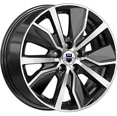 Диск R16 5x114,3 6,5J ET40 D66,1 K&K Гамбит (КС961) алмаз чёрный