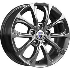 Диск R15 5x100 6,5J ET34 D57,1 Rapid Urals (КС732) дарк платинум