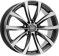 Шины R18 5x112 8J ET41 D57,1 MAK Wolf Gunmetal Mirror Face 