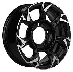 Диск R15 5x139,7 5,5J ET5 D108,1 Khomen KHW1505 (Suzuki Jimny) Black-FP
