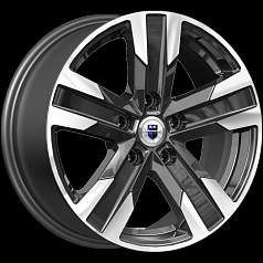 Диск R16 5x114,3 7J ET45 D66,1 K&K Висмут (КС1009) алмаз чёрный