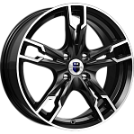 R17 5x112 7J ET50 D66,6 K&K Солар (КС875-22) Алмаз чёрный 