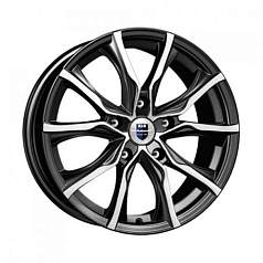 Диск R17 5x120 7,5J ET43 D72,6 K&K Твист (КС750) алмаз чёрный