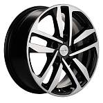 R16 5x114,3 6,5J ET47 D66,1 Khomen KHW1612 (ZV_16 Fluence/Juke) Black-FP