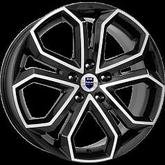 Диск R19 5x112 8,5J ET40 66,6 K&K Пандора (КС466) алмаз черный 