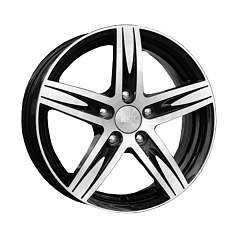 Диск R15 5x100 6J ET38 D57,1 Rapid Андорра оригинал (КС496) Алмаз черный