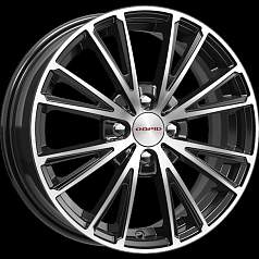 Диск R16 4x100 6J ET50 60,1 K&K Меандр-оригинал (КС879) алмаз черный SK