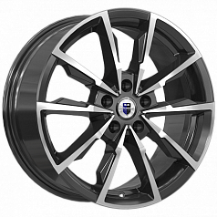 Диск R17 5x112 7,5J ET40 D66,6 К&К Меренге (КС902) алмаз чёрный 