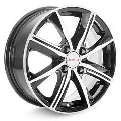 Диск R15 4x100 6J ET50 60,1 Rapid Арнар Алмаз чёрный
