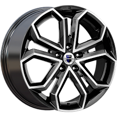 Диск R19 5x114,3 8,5J ET45 D64,1 K&K Пандора (КС466-10) алмаз черный