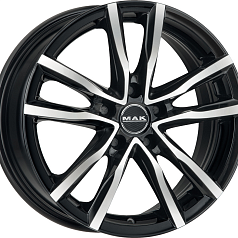 Шины R18 5x114,3 8J ET40 D76 MAK Milano Black Mirror 