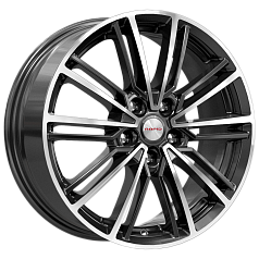 Диск R17 4x100 7J ET43 60,1 K&K Эрфурт-оригинал (КС903) алмаз черный 