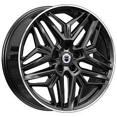 Диск R19 5x112 7J ET40 D66,6 K&K Колумб (КС1038) алмаз чёрный