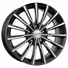 Диск R17 5x112 7J ET48,5 66,6 K&K Акцент-оригинал (КС562) алмаз черный