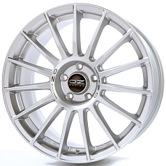 Диск R19 5x112 9,5J ET40 D75 OZ Superturismo LM Matt Race Silver Black Lettering d-L