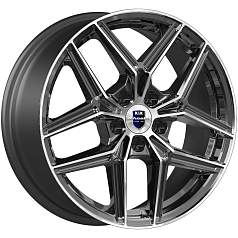 Диск R17 5x114,3 7J ET45 D60,1 K&K Юнион (КС1025) алмаз чёрный