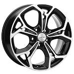R17 5x110 7J ET46 D63,3 Khomen KHW1702 (Changan CS35 Plus) Black-FP