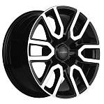R17 6x139,7 8J ET38 D67,1 Khomen KHW1723 (Mitsubishi L200) Black-FP