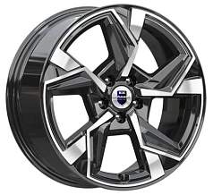Диск R18 5x112 7,5J ET46 D66,6 K&K Кайан (КС1012) алмаз чёрный