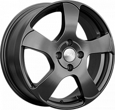 Диск R16 4x100 6J ET50 D60,1 Скад Акула черный барxат