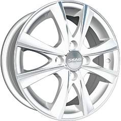 Диск R15 4x114,3 6J ET45 D67,1 Скад Мальта алмаз-белый