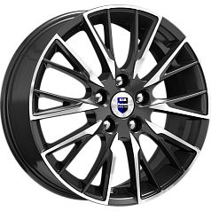Диск R17 5x108 6,5J ET50 D63,35 K&K Солт (КС773) Алмаз чёрный 