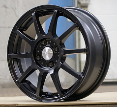 Диск R15 4x100 6J ET50 D60,1 Скад Акита черный бархат