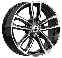 Диск R17 5x114,3 6,5J ET38 D67,1 K&K Каланг (КС1086) алмаз чёрный