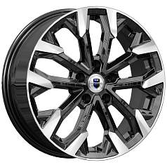 Диск R17 5x114,3 6,5J ET50 D66,1 K&K Морейн (КС1046) алмаз чёрный