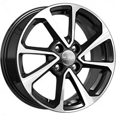 Диск R15 4x100 6J ET48 54,1 К&К КС861 Алмаз чёрный